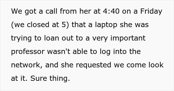 IT Guy Spends His Last Minutes Of Work Going To Get His Name Badge Because Karen Of A Manager Requires It, And Then Goes Home