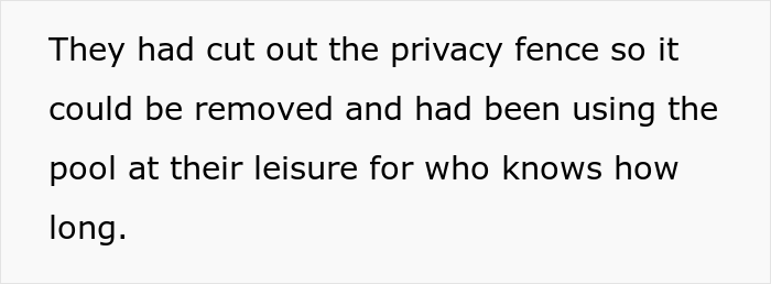 "The Neighbors Were In My Pool": Family Ignores This Guy's Warnings To Stop Using His Property, Now Have Trouble With The Police
