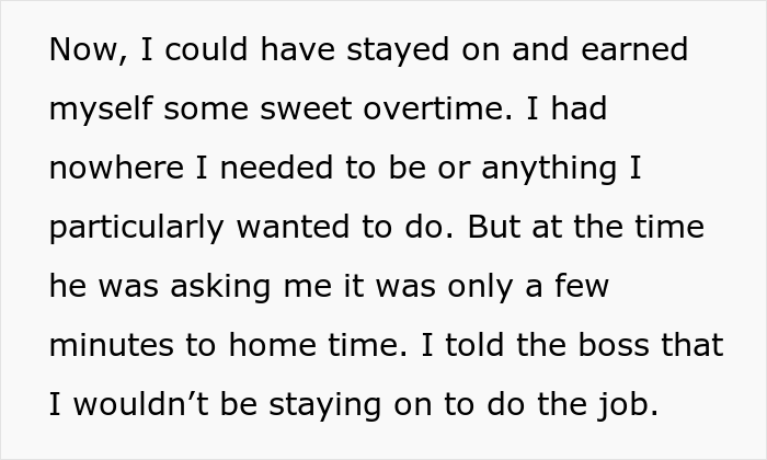 Employee Decides To Stop Working Overtime After Getting In Trouble For Being 3 Minutes Late