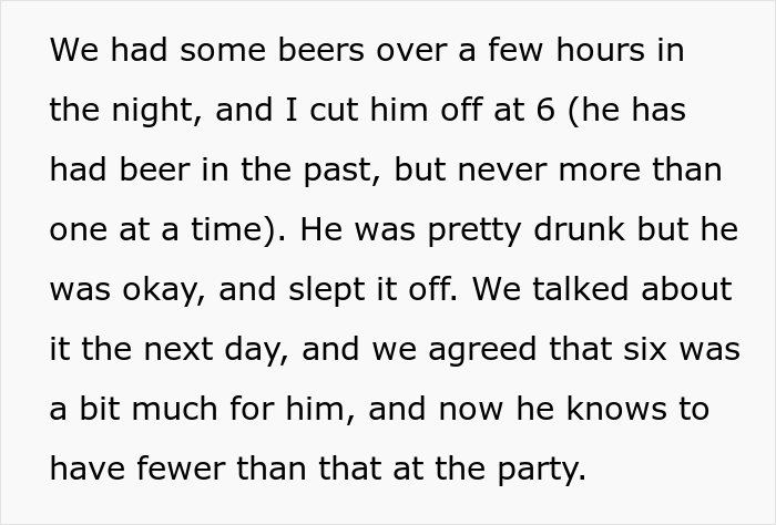 Dad Lets His Underage Son Get Drunk As A 'Test Run', Asks If It Was A Bad Idea After Wife Loses It Dad Lets His Underage Son Get Drunk As A 'Test Run', Asks If It Was A Bad Idea After Wife Loses It