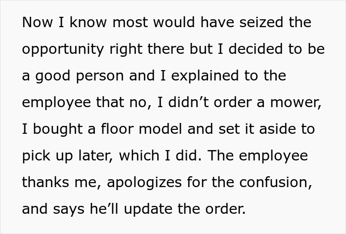 Guy Gives In And Takes A "Free" Lawn Mower From A Hardware Store After They Keep Calling Him For Weeks Guy Gives In And Takes A "Free" Lawn Mower From A Hardware Store After They Keep Calling Him For Weeks