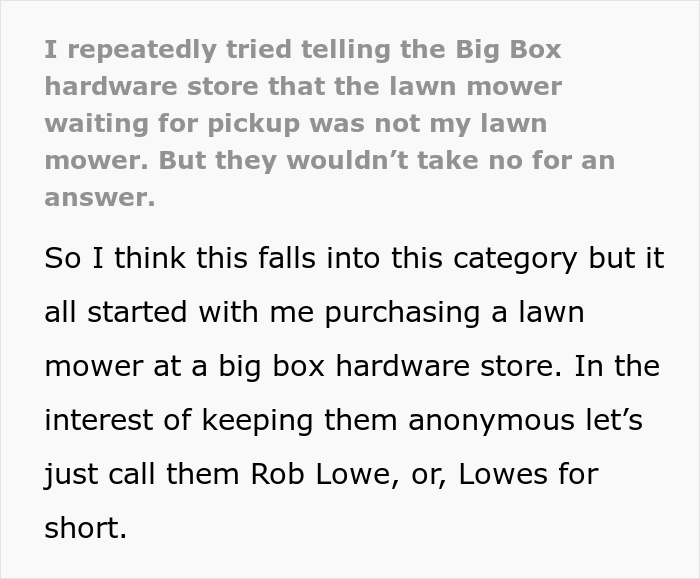 Guy Gives In And Takes A "Free" Lawn Mower From A Hardware Store After They Keep Calling Him For Weeks Guy Gives In And Takes A "Free" Lawn Mower From A Hardware Store After They Keep Calling Him For Weeks