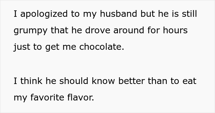 Guy Spends Hours Driving To Replace His Wife&rsquo;s Favorite Chocolates After Being Caught Eating Them