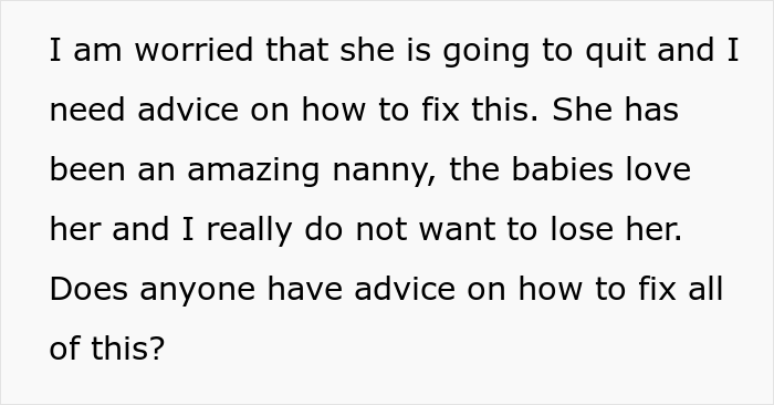 Mom Is Embarrassed After Nanny Quits Because She "Couldn't Be Around My Husband Another Day"