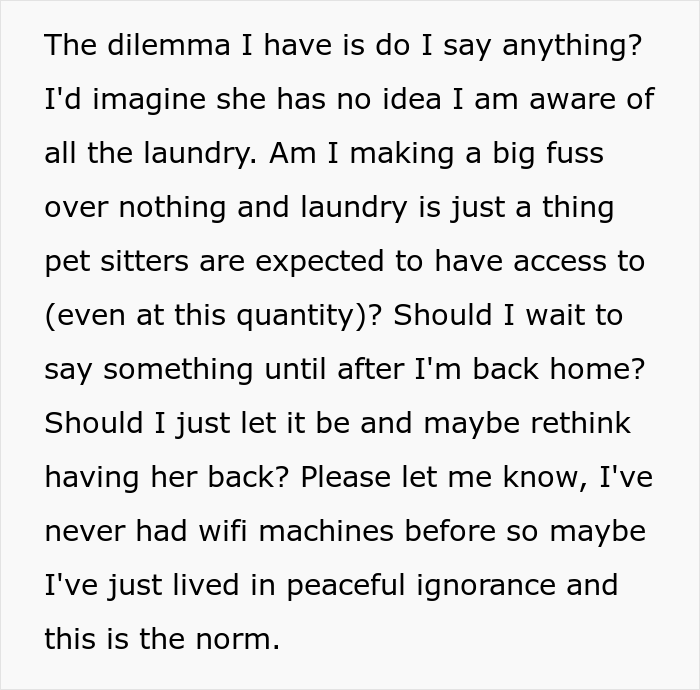Dog-Sitter Does 'Insane Amount' Of Laundry At Client's Home Without Realizing The Owner Gets Notified Each Time It's Done Dog-Sitter Does 'Insane Amount' Of Laundry At Client's Home Without Realizing The Owner Gets Notified Each Time It's Done