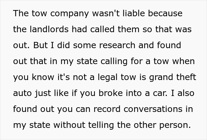 Tenant&rsquo;s Car Keeps Getting Towed Away For No Reason, He Presses Charges Against His Two Landlords And Basically Ruins Their Lives