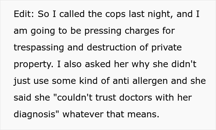 Woman Refuses To Remove Her Rose Garden, So Allergic Neighbor Takes Care Of It Herself And Gets The Cops Called On Her Woman Refuses To Remove Her Rose Garden, So Allergic Neighbor Takes Care Of It Herself And Gets The Cops Called On Her