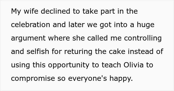 Stepmom Refuses To Attend Stepdaughter's Birthday After Getting Caught Trying To Sabotage The Cake