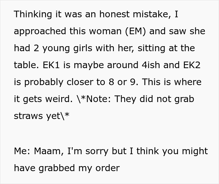 "We Are Not Waiting In That Line": Mother Karen Boldly Steals Another Customer’s Drinks For Her Kids To Try Out, Learns To Regret Her Decision "We Are Not Waiting In That Line": Mother Karen Boldly Steals Another Customer’s Drinks For Her Kids To Try Out, Learns To Regret Her Decision