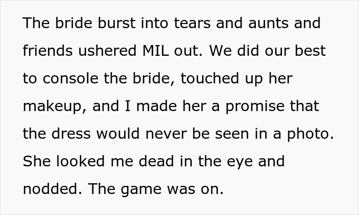 MIL Is Left Sobbing On The Floor After She Showed Up To Wedding Wearing A White Dress And One Bridesmaid "Fixed" It With Some Red Wine