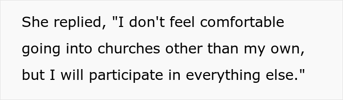 Evangelical Sister Gets Crossed Out From The Wedding Guest List After She Gets Into Religious Argument With Catholic Bride