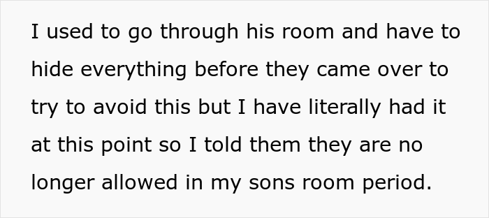 Mom Puts A Lock On Her 4-Y.O. Son's Door To Not Let Her Friends' And Relatives' Kids Destroy His Favorite Toys Mom Puts A Lock On Her 4-Y.O. Son's Door To Not Let Her Friends' And Relatives' Kids Destroy His Favorite Toys