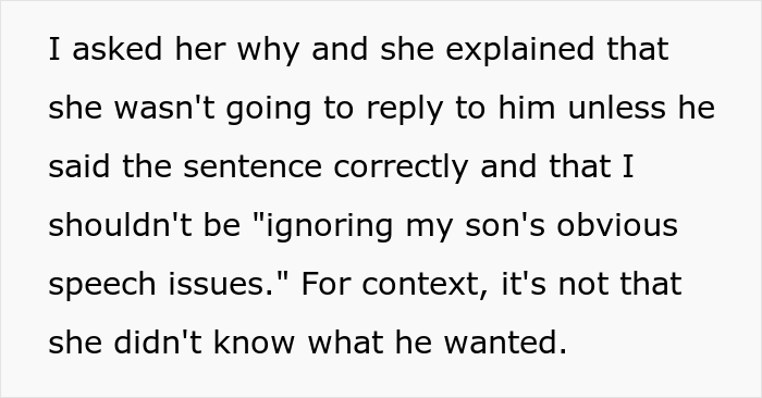 Aunt Ignores Nephew's Pleas For A Drink Until He Asks For It "Correctly", Mom Starts Treating Her The Same Way Aunt Ignores Nephew's Pleas For A Drink Until He Asks For It "Correctly", Mom Starts Treating Her The Same Way