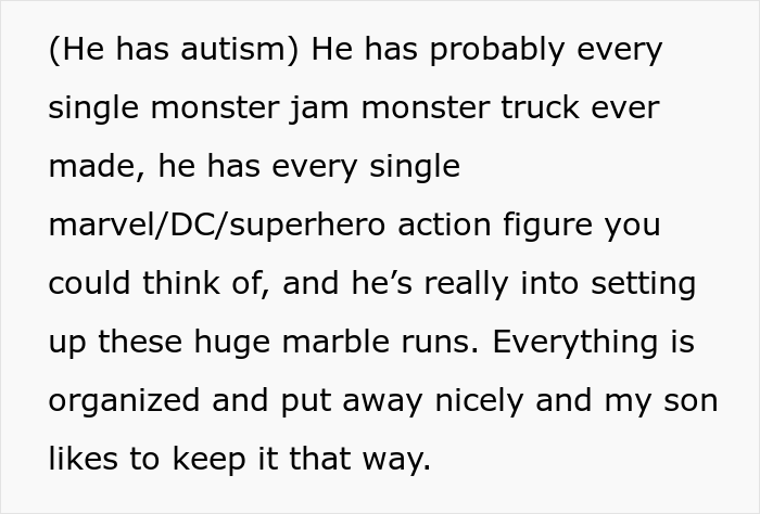 Mom Puts A Lock On Her 4-Y.O. Son's Door To Not Let Her Friends' And Relatives' Kids Destroy His Favorite Toys Mom Puts A Lock On Her 4-Y.O. Son's Door To Not Let Her Friends' And Relatives' Kids Destroy His Favorite Toys