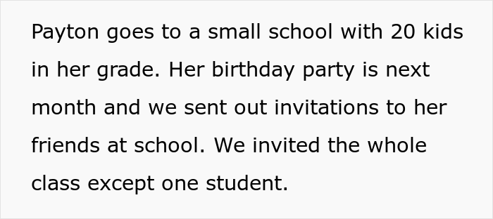 Mom Livid Her Daughter Was The Only One In Her Class Not Invited To A 7-Year-Old&rsquo;s Birthday Because She Bullied The Birthday Girl