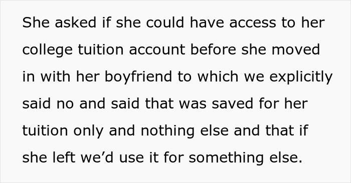 20 Y.O. Decided To Go Back To College, Found Out That Her Parents Spent All 30K They Saved Up For Her Education To Remodel Their Kitchen