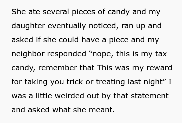 'Super Vegan' Woman Charges Neighbor's Kids 5 Bags Of Halloween Candy Each As 'Tax', Their Mom Gets Revenge