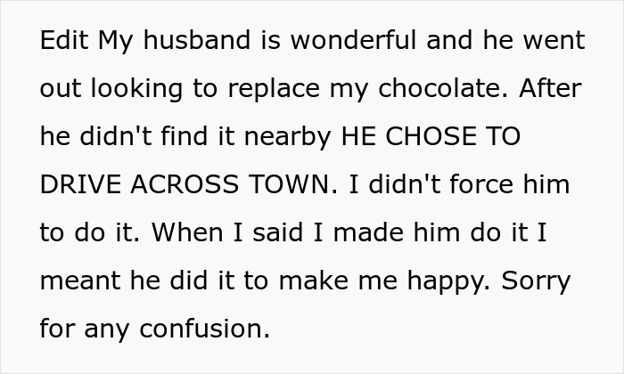 Guy Spends Hours Driving To Replace His Wife&rsquo;s Favorite Chocolates After Being Caught Eating Them