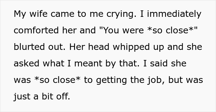 &ldquo;Control Freak&rdquo; Wife Gets A Taste Of Her Own Medicine After Husband Says She Was &ldquo;So Close&rdquo; To Getting Her Dream Job