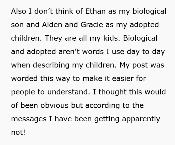 &ldquo;[Am I The Jerk] For Treating My Adopted Children The Same As My Biological Child?&rdquo;
