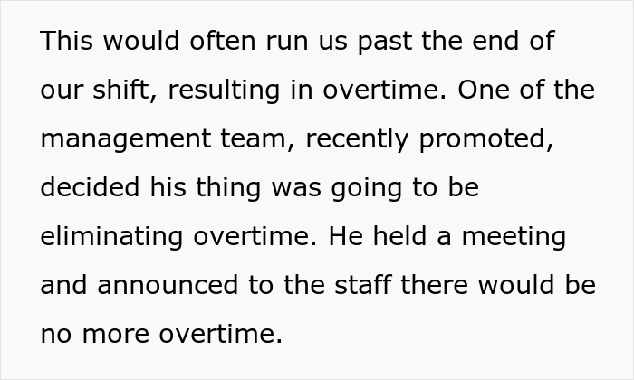 Catering Worker Is Told That Overtime Is Canceled, So They Comply Maliciously And Leave As Soon As Their Shift Is Over