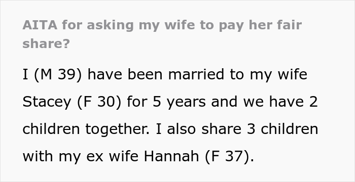 Father Has To Pay "Child Support" To His Kids From Two Wives, Complains That He Can't Afford All These Expenses