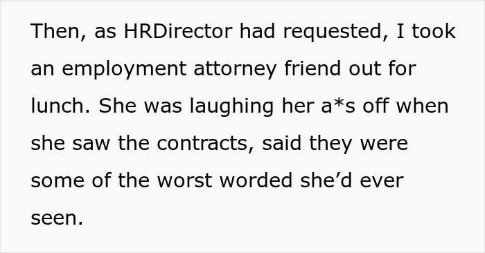 “I Was Told To Keep Working, Not To Tell The Client What Was Happening, And To Get An Attorney. So That’s Exactly What I Did” “I Was Told To Keep Working, Not To Tell The Client What Was Happening, And To Get An Attorney. So That’s Exactly What I Did”