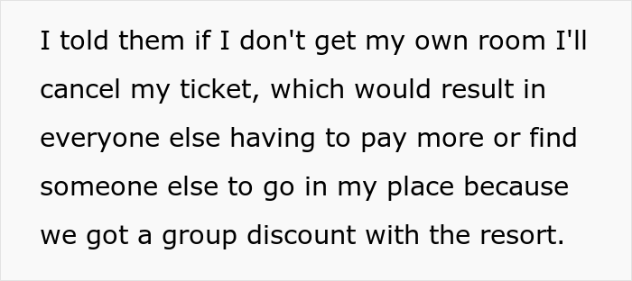 &ldquo;[Would I Be The Jerk] If I Cancelled My Vacation Ticket Because My Family Wants Me To Share A Room With My Nieces?&rdquo;