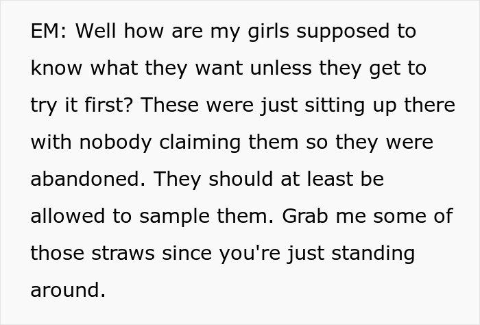 "We Are Not Waiting In That Line": Mother Karen Boldly Steals Another Customer’s Drinks For Her Kids To Try Out, Learns To Regret Her Decision "We Are Not Waiting In That Line": Mother Karen Boldly Steals Another Customer’s Drinks For Her Kids To Try Out, Learns To Regret Her Decision