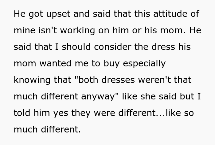 Man Returns His Fiancée’s Wedding Dress To Respect His Mom’s “Vision”, Gets Screamed At Man Returns His Fiancée’s Wedding Dress To Respect His Mom’s “Vision”, Gets Screamed At