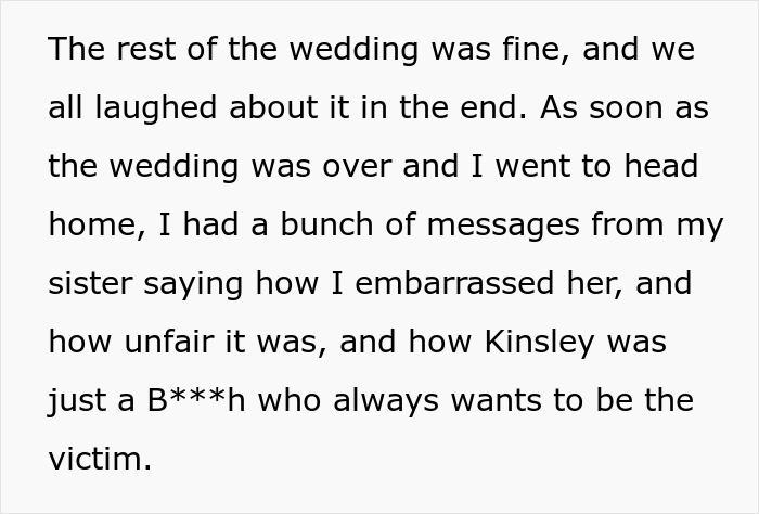 Woman Lashes Out At A Bride Who Decided Not To Serve Any Alcohol During The Wedding Because She Used To Be An Alcoholic Woman Lashes Out At A Bride Who Decided Not To Serve Any Alcohol During The Wedding Because She Used To Be An Alcoholic