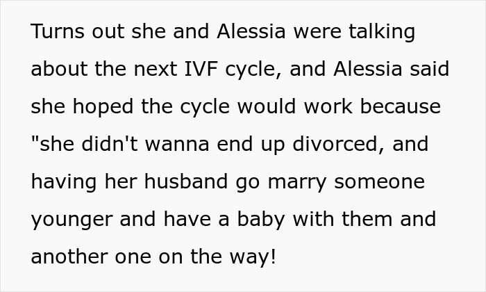 Woman Helps Her Infertile Friend With The Next IVF Cycle, Then Finds Out She Mocked Her Behind Her Back, Cancels The Check