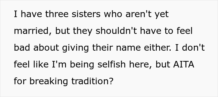 Woman&rsquo;s Fianc&eacute; Plans To Take Her Last Name, Family Drama Ensues When Her Brother And Father Find Out
