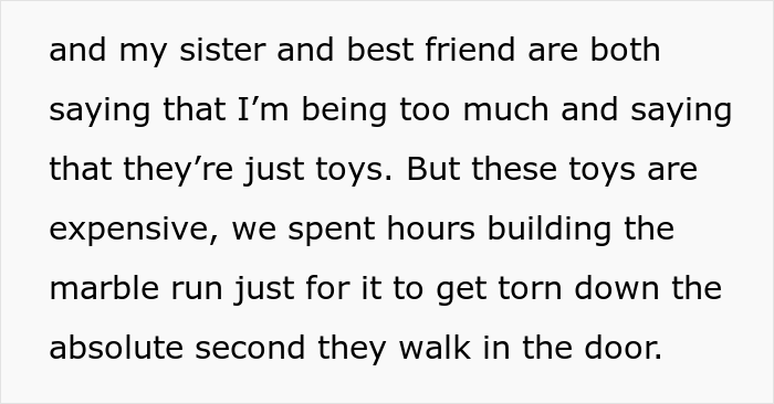 Mom Puts A Lock On Her 4-Y.O. Son's Door To Not Let Her Friends' And Relatives' Kids Destroy His Favorite Toys Mom Puts A Lock On Her 4-Y.O. Son's Door To Not Let Her Friends' And Relatives' Kids Destroy His Favorite Toys