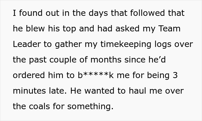 Employee Decides To Stop Working Overtime After Getting In Trouble For Being 3 Minutes Late