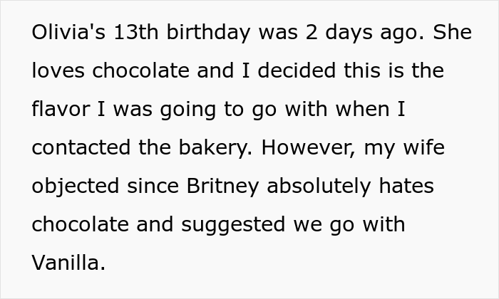 Stepmom Refuses To Attend Stepdaughter's Birthday After Getting Caught Trying To Sabotage The Cake