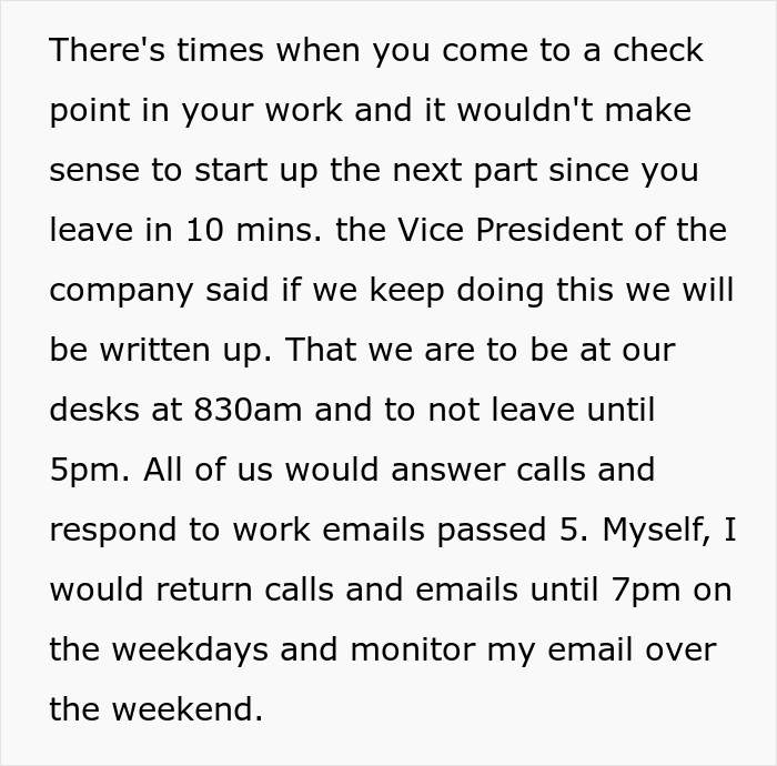 Boss Insists Employees Work Until The Last Minute, Gets Exactly That As They Stop Responding After Hours And On The Weekends