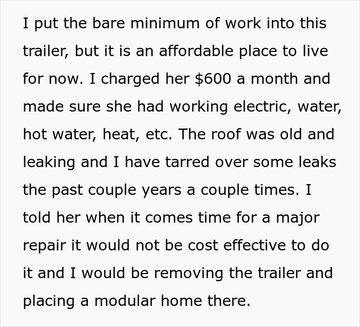 Unpaying Tenant Doesn&rsquo;t Want To Leave Her Trailer So The Landlord Decides To &ldquo;Move In&rdquo; To Make Her Leave