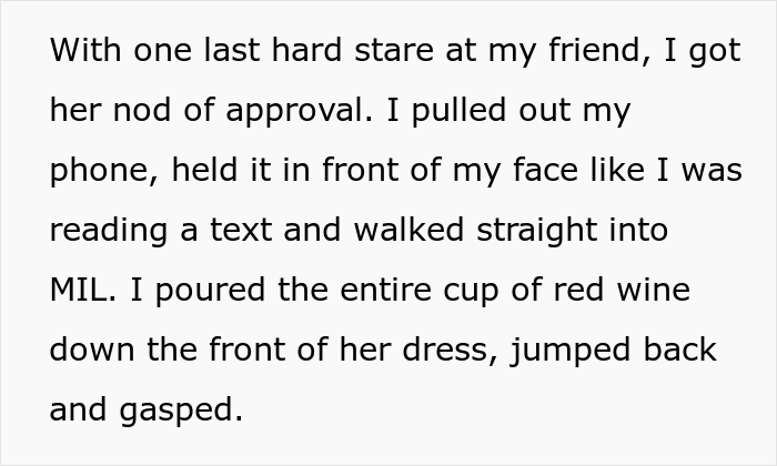 MIL Is Left Sobbing On The Floor After She Showed Up To Wedding Wearing A White Dress And One Bridesmaid "Fixed" It With Some Red Wine