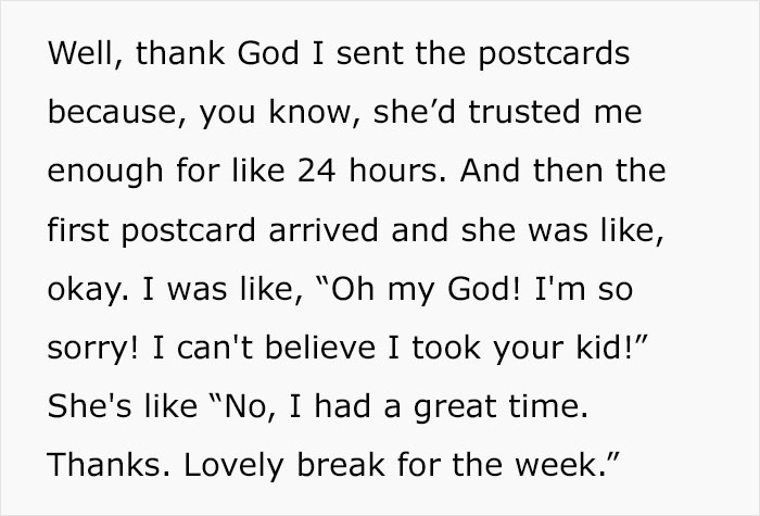 Woman Considers Her Accidentally Taking Her Neighbor&rsquo;s Child On Vacation With Her For A Week The Biggest Mistake Of Her Life