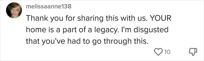 Woman Inherits A House, Shares How She Immediately Started Getting Bullied With Insulting Offers As Part Of Gentrification Woman Inherits A House, Shares How She Immediately Started Getting Bullied With Insulting Offers As Part Of Gentrification