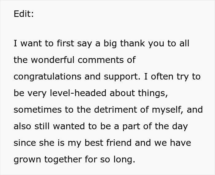 Bride Doesn't Want Her Best Friend In Wedding Photos Because Her "Bump Would Be Too Distracting", She Drops Out