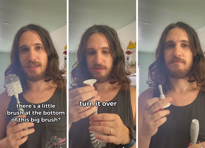 There's A Little Brush At The Bottom Of This Big Brush