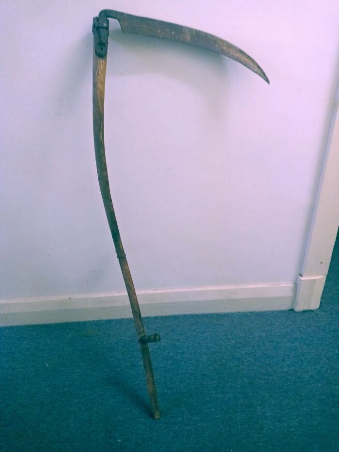 Antique Scythe... Still Sharp , Even Used It (For Cutting Grass Not Gathering Souls!)