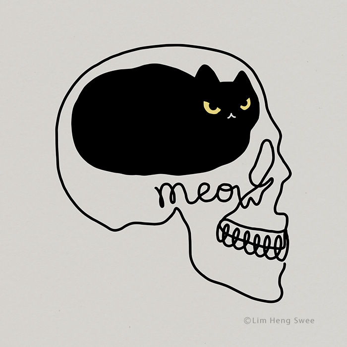 I Created These Illustrations Inspired By The Wisdom Of Cats Who Always Know Best On How And Where To Chill Out