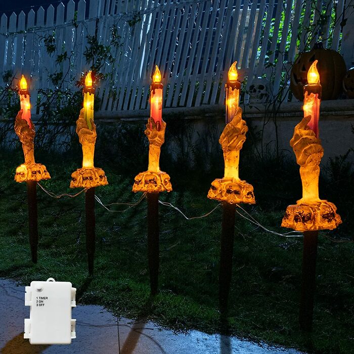 Skeleton Hands Halloween Yard Decorations