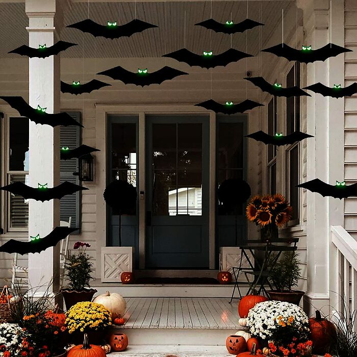 Large Flying Hanging Bats Decorations