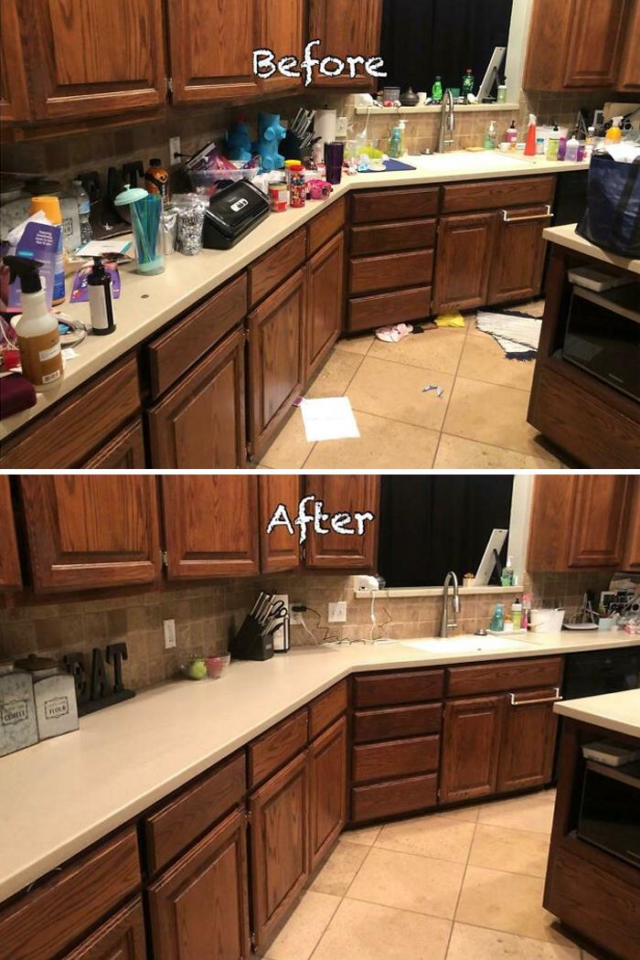 Sometimes Life Happens. We Live In Our House And It’s Never Picture Perfect But This Kitchen Was Shameful. New Job, Long Hours, Sick Kids... It’s Been A Hell Of A Year And We Are Only 3 Months In