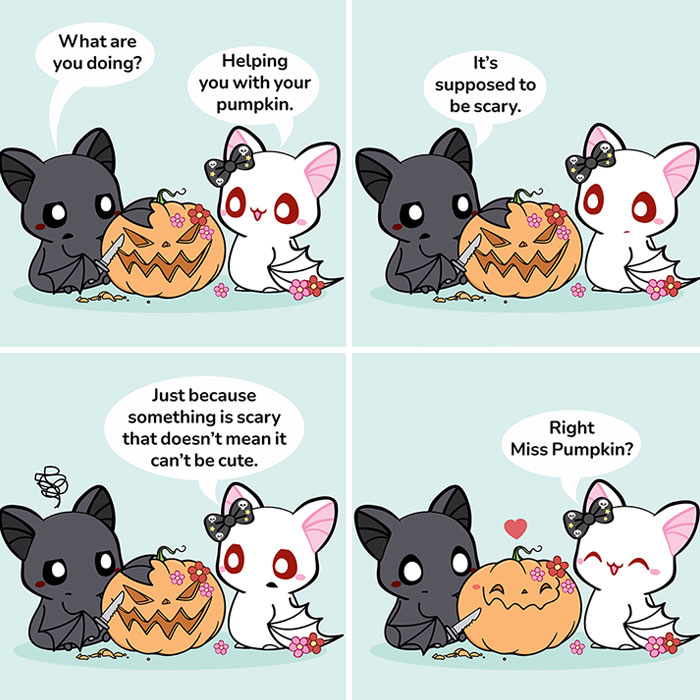 I Draw Comics About A Couple Of Bats In Love, Called “Cuddle Bats”, And Here’s 21 New Pics