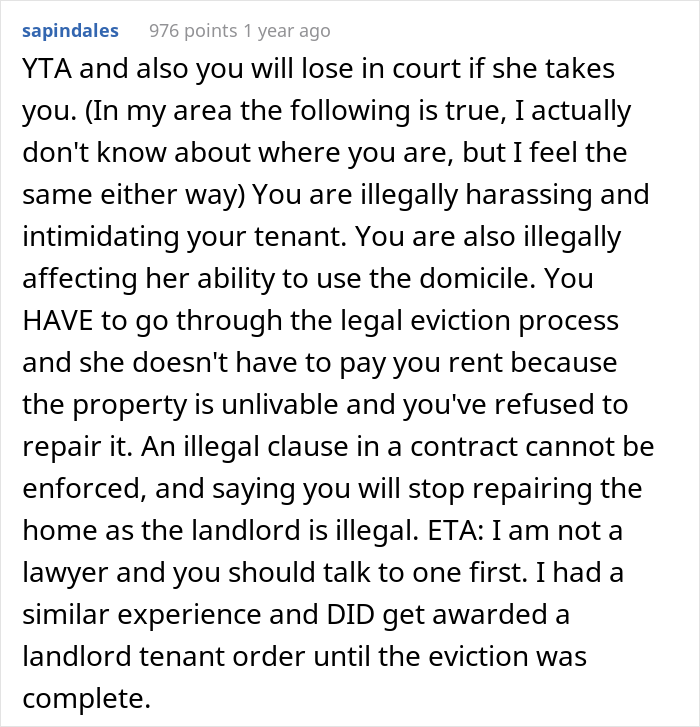 Unpaying Tenant Doesn&rsquo;t Want To Leave Her Trailer So The Landlord Decides To &ldquo;Move In&rdquo; To Make Her Leave